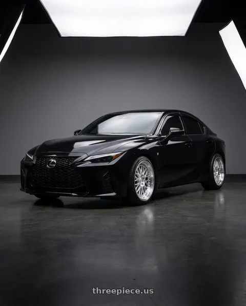 2023 Lexus IS350 F Sport with ESR Wheels SR SERIES SR01 5x114.3 18x9.5 +35 Hyper Silver wheels