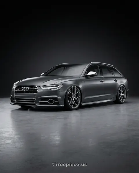 2016 Audi S6 with BBS CC-R 5x112 20x9.0+25 Graphite w/ Diamond Cut Face wheels