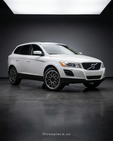 2013 Volvo XC60 T6 with KATANA RACING KR09 5x108/5x114.3 18x8 +40 Glossy Black Machined Face wheels