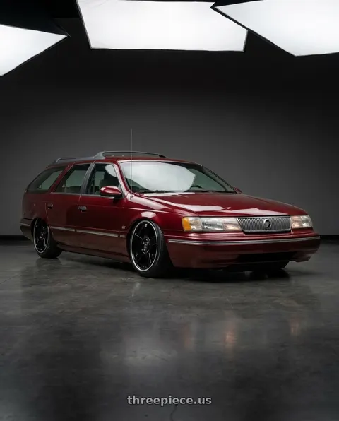 1992 Mercury Sable LS with Motegi MR116 FS5 5X108/5X114.3 16X7 +40 GLOSS BLACK MACHINED FLANGE wheels