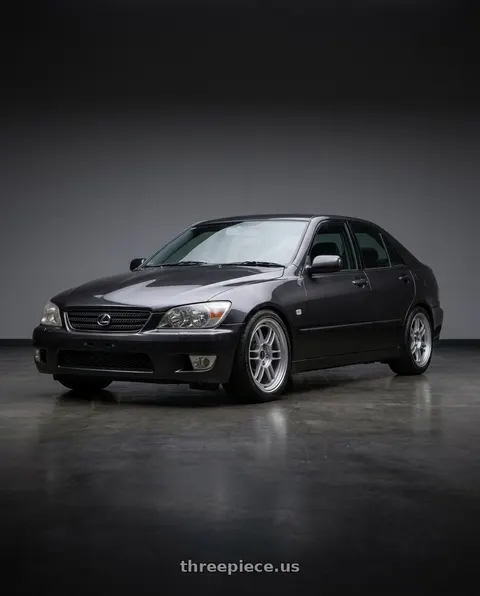 2003 Lexus IS300 with Enkei RPF1 4x100 15x7+41 Silver wheels