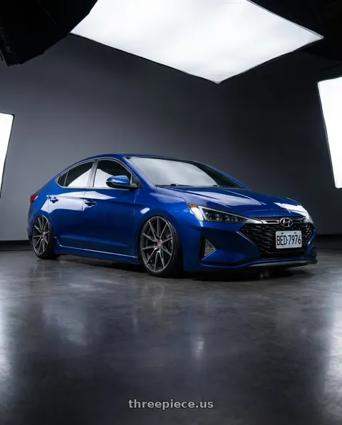 2020 Hyundai Elantra Sport with Avant Garde Wheels F07R BLANK 20x11 +BLANK Dark Graphite Metallic wheels