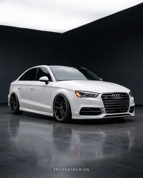 2015 Audi S3 with BBS CC-R 5x112 20x10.5+34 Satin Black wheels