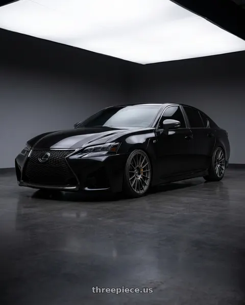 2016 Lexus GS F with Enkei RS05-RR 5x114.3 18x10.5+15 Matte Gunmetal wheels