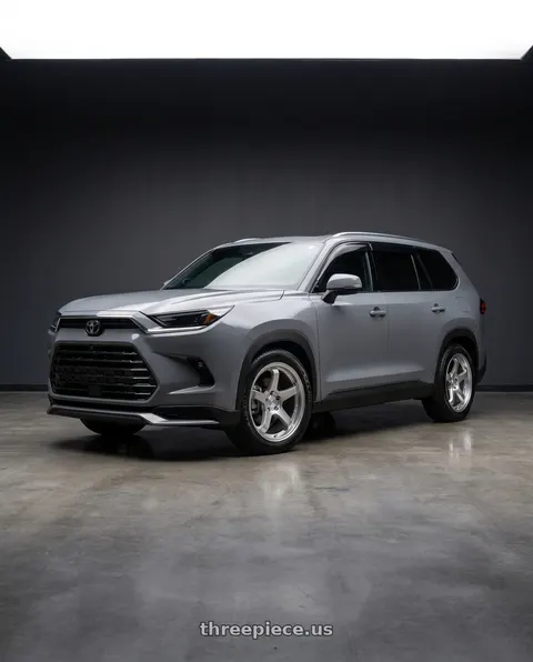 2026 Toyota Grand Highlander with KATANA RACING HR05 5x120 18x8.5 +35 Hyper Silver wheels