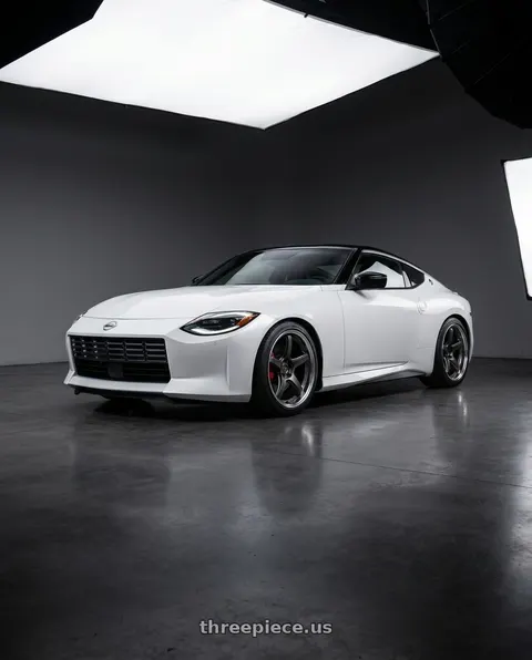 2024 Nissan Z Performance with Work T5R 2P 5x114.3 19x10.5 +12 Matte Gunmetal wheels