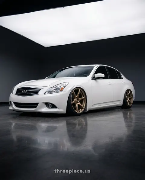 2013 INFINITI G37 with Kansei K11B Tandem 5x114.3 19x9.5 12 Bronze wheels