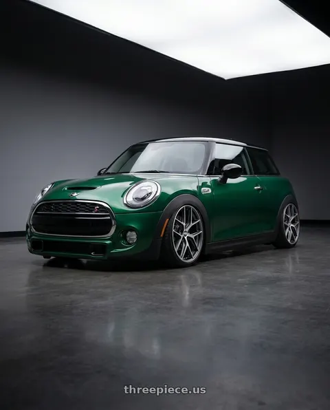 2018 Mini Cooper with BBS CC-R 5x112 19x8.0+27 Graphite w/ Diamond Cut Face wheels