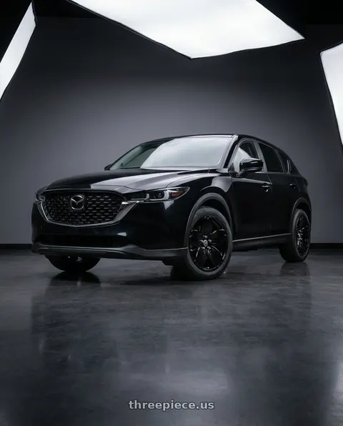 2025 Mazda CX-5 with Heritage Wheel Sakura MonoC 5x114.3 18x8.5 +35 Black wheels