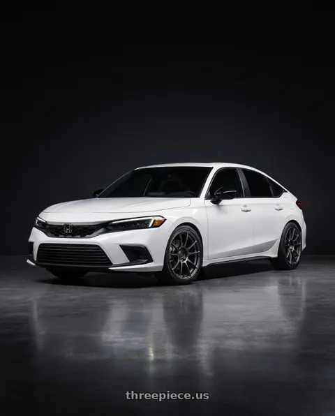 2026 Honda Civic with Ssr Gtx04 5x114.3 18x8.5+44  DARK GUNMETAL wheels