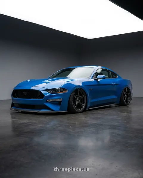 2022 Ford Mustang GT with Forgestar CF5 5x114.3 20x9.5 +29 Gloss Black wheels