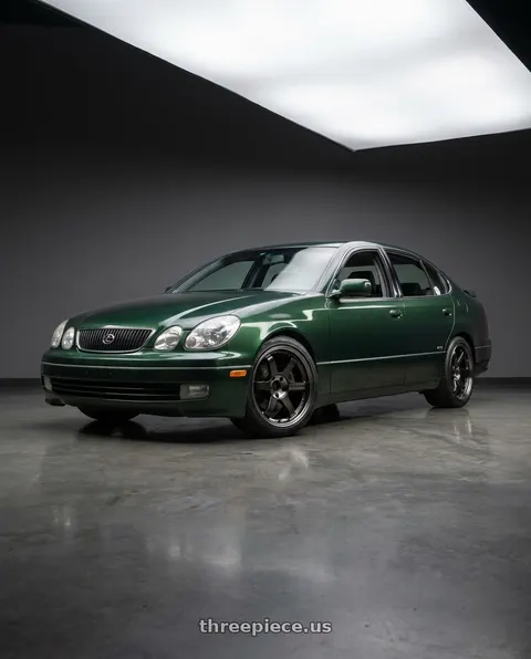 1998 toyota aristo with Volk Racing TE37SL 5x114.3 19x10.5+12 Pressed Double Black wheels