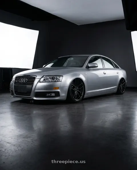 2010 Audi A6 with Niche 1PC VOSSO 5x112 18x8 +42 Matte Black wheels