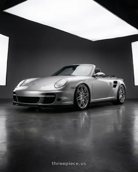 2008 Porsche 911 Turbo with Axe CF1 5x130 20X9+45 CHROME wheels