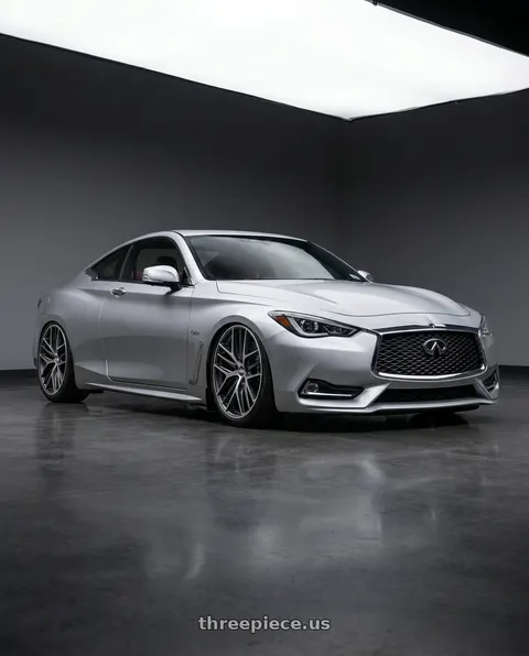 2020 INFINITI Q60 with BBS CC-R 5x114.3 20x9.5+35 Graphite w/ Diamond Cut Face wheels