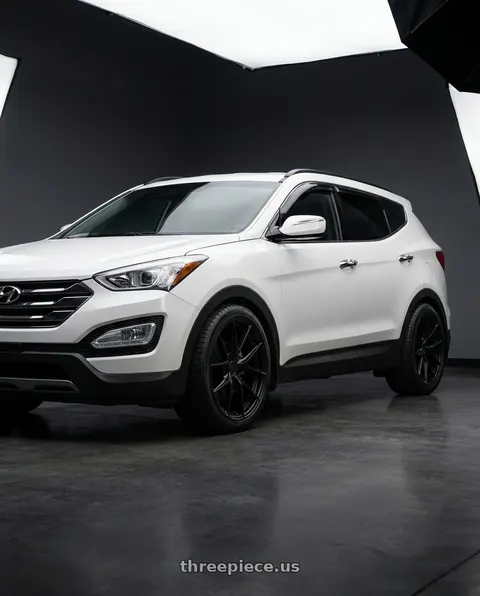 2013 Hyundai Santa Fe with Aodhan AFF7 5x120 20x10.5+35 Matte Black wheels