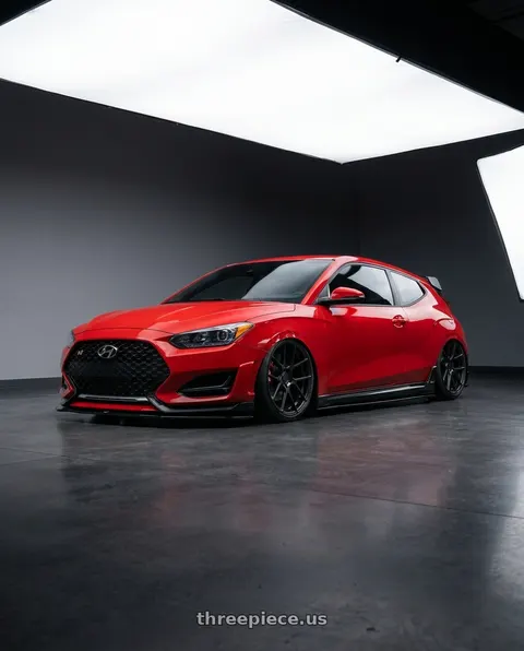 2022 Hyundai Veloster N with Avant Garde Wheels M510 5X114.3 19x9.5 +40 Matte Black wheels