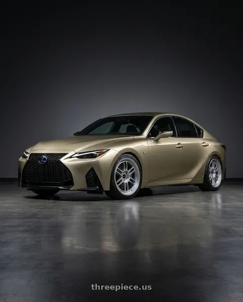 2023 Lexus IS300 with Enkei RPF1 5x114.3 18x9.5+38 Silver wheels