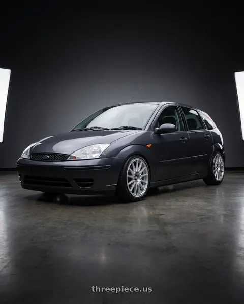2004 Ford Focus with Motegi MR119 RALLY CROSS S 5X114.3 17X7 +40 BRIGHT SILVER WITH CLEARCOAT wheels