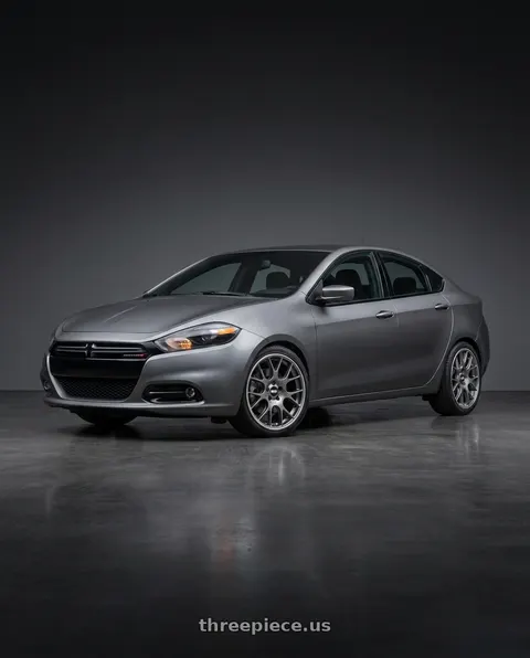 2015 Dodge Dart with BBS CH-R 5x114.3 20x8.5 +38 Satin Titanium Polished Rim Protector wheels