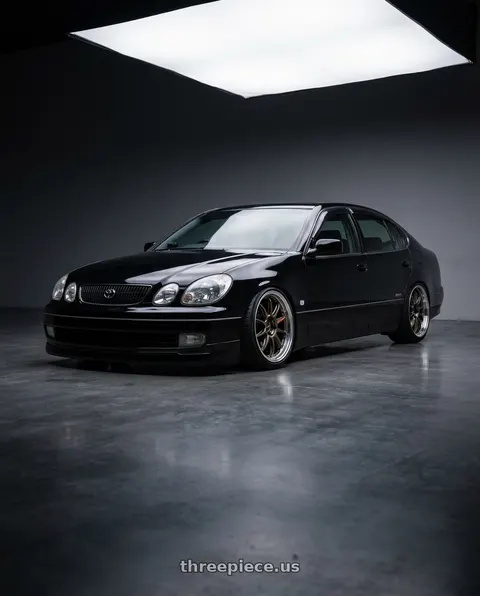 1998 Toyota Aristo with Work Emotion Zr10 5x114.3 18x9.5 +38 Titanium Diamond Lip Cut wheels