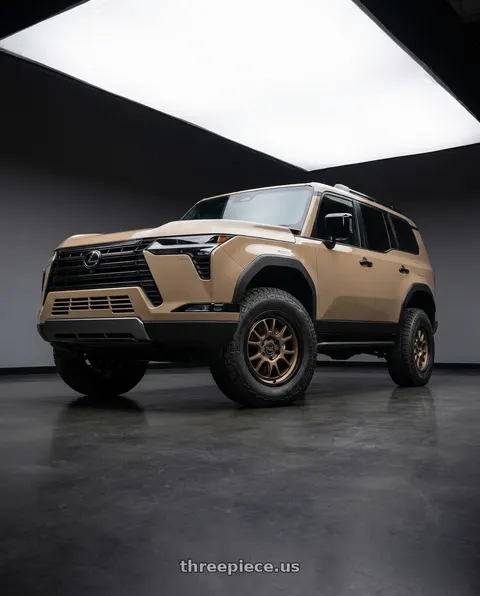 2025 Lexus GX550 with Black Rhino Hard Alloys BR025 RIVAL 6X139.7 17x8.5 +25 BURNT BRONZE W/ MATTE BLACK LIP wheels