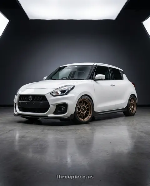 2024 Suzuki Swift Sport with Konig Hypergram 5x114.3 17x8+35 Race Bronze wheels