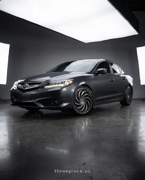 2026 Acura Ilx with Azara AZA-531 5x114.3 / 5x120 22x8.5 +38 Gloss Black & Machined wheels