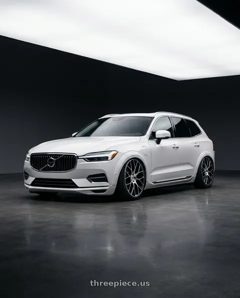 2020 Volvo XC60 with Petrol P2B 4X114.3 15X7 +40 GLOSS BLACK W/ MACHINED FACE wheels
