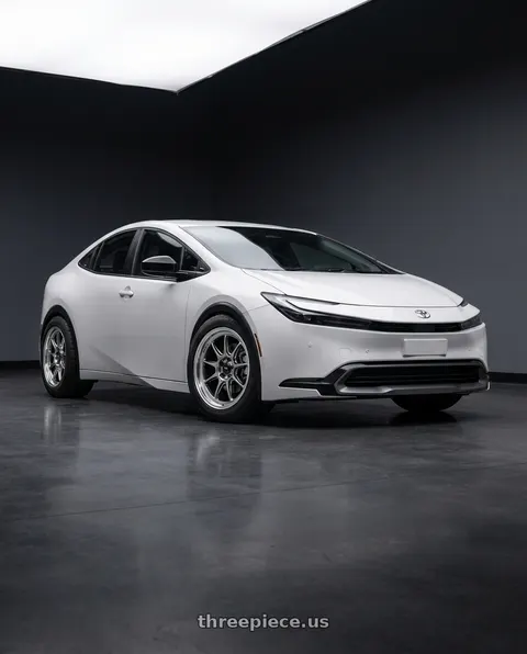 2024 Toyota Prius with Konig Countergram 5x114.3 17x8+38 Hyper Chrome / Machined Lip wheels