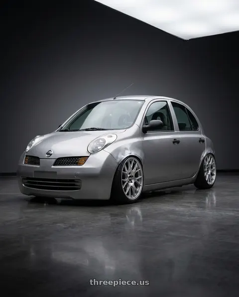 2007 Nissan march with BBS CH-R 5x130 19x8.5 +51 Brilliant Silver Polished Rim Protector wheels