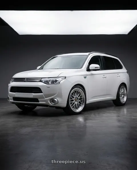 2015 Mitsubishi Outlander with BBS LM 5x114.3 20x9.0+40 Diamond Silver wheels