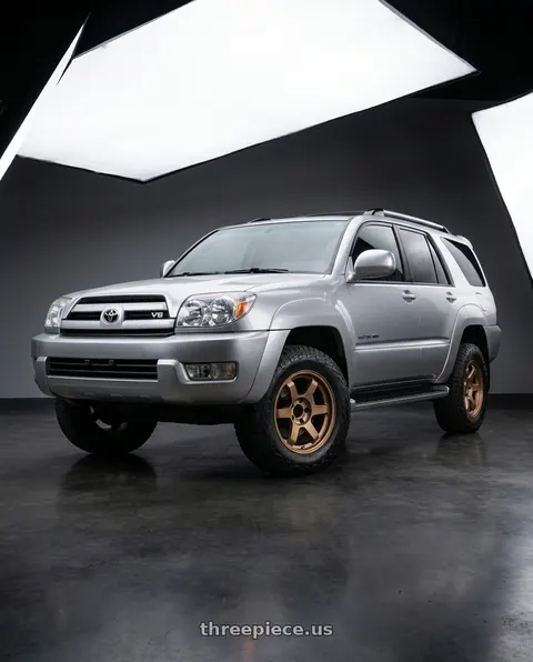 2004 Toyota 4Runner with 9six9 SIX-1 Truck 6x139.7 17X8.5 -10 Matte Bronze wheels