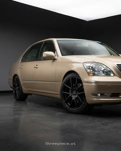 2001 Lexus LS430 with TOUREN TR60 3260 5x108/5x114.3 19x8.5 +40 MATTE BLACK wheels
