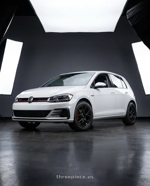 2018 Volkswagen Golf with Konig Diverge 5X112 17x8+42 Gloss Black wheels