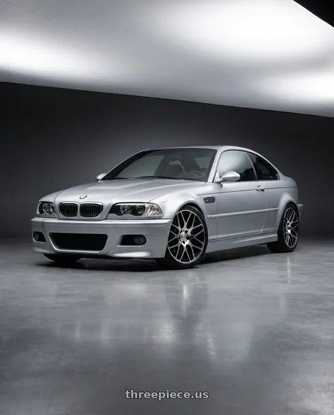 2003 BMW M3 with Coventry ASHFORD 5X108 19X8.5 +35 GLOSS BLACK W/ MIRROR CUT FACE wheels