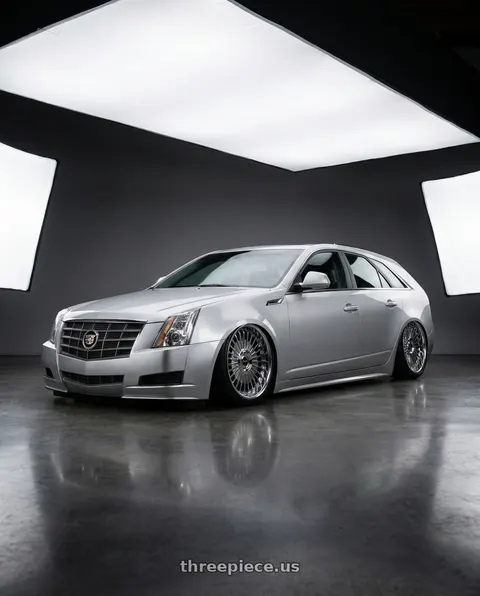 2010 Cadillac CTS with Work Emitz Black Polish 5x100 19x10.0 +38 wheels