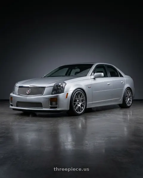 2005 Cadillac CTS with BBS CH-R 5x120 20x9 +29 Satin Titanium Polished Rim Protector wheels