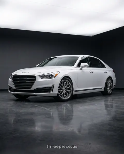 2018 Genesis G90 Ultimate with Axe EX30 5x114 20X8.5+40 SILVER wheels