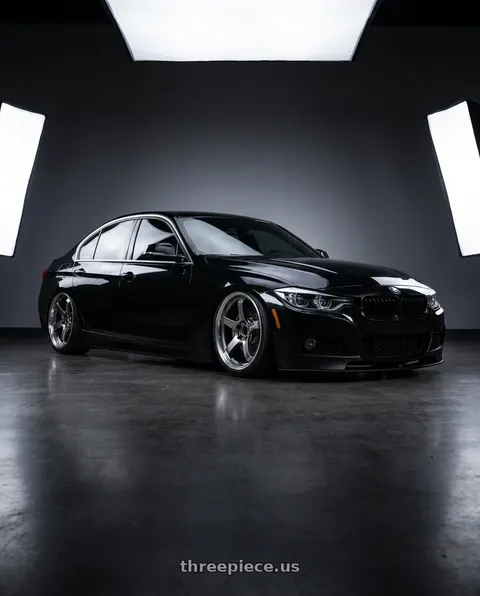 2016 BMW 340i with Advan Racing GT BEYOND 5x120 18x9.5 +45 MACHINING & HYPER PLATINUM BLACK wheels