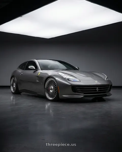 2020 Ferrari GTC4Lusso with Work Emitz Black Polish 5x114.3 19x10.0 +22 wheels