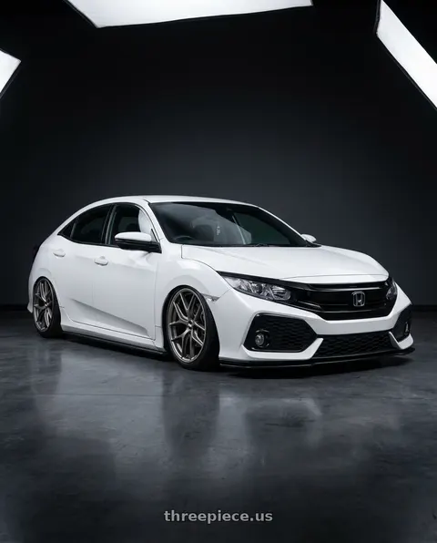 2019 Honda Civic with BBS CC-R 5x114.3 19x8.5+30 Satin Platinum wheels