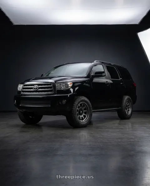 2012 Toyota Sequoia with Fittipaldi Offroad FT102A 5X150 17x8.5 +0 Satin Anthracite wheels