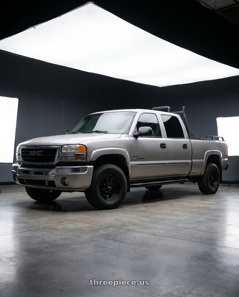 2006 gmc 2500 hd Duramax with Vision HD 84H 8x165.1 16x7+0 Gloss Black wheels
