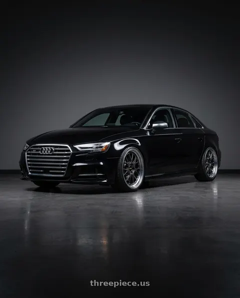 2017 Audi RS3 with BBS LM-R 5x112 19x9.5+38 Diamond Black wheels