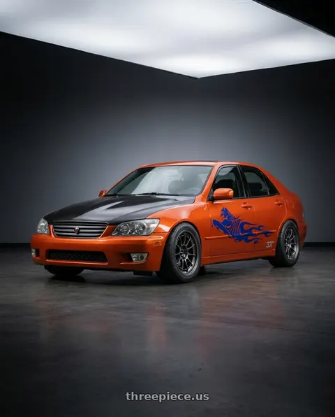 2001 Lexus IS300 with Enkei NT03+M 5x100 18x9.5+40 Gunmetal wheels