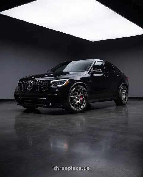 2021 mercedes glc63s with BBS CH-RII 5x112 21x9.5 +33 Satin Platinum Center Blk Lip w/Etching SS Rim Prot wheels