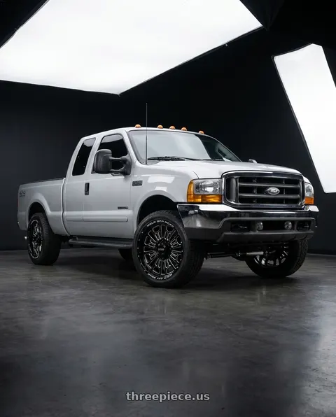 2004 Ford F-250 Super Duty with WELD Off-Road Elicit 8x170 20x10 -18 Gloss Black/Milled wheels