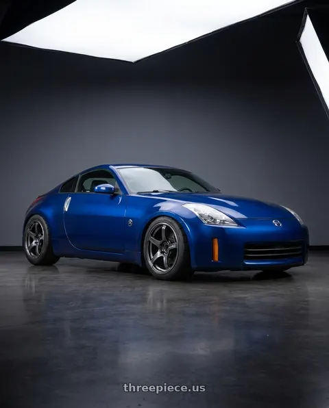2007 Nissan 350Z with Advan Racing TC4 5x114.3 18x10.5 +15 RACING GUNMETALLIC & RING wheels