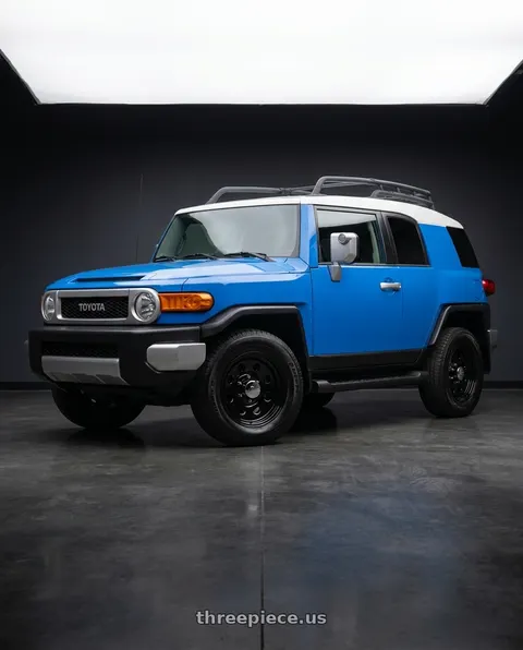 2007 Toyota FJ Cruiser with Allied - Pacer 297B Black Soft 8 6X5.50 17x8 -12 Gloss Black wheels